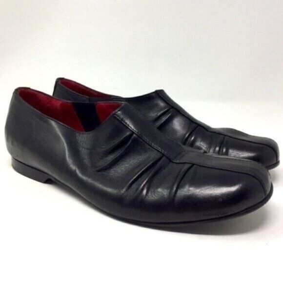 Arche womans black leather flats 7.5M BoxS - Picture 1 of 8